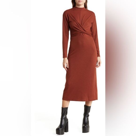 NWT Lush Mock Neck Dress Sz XS NWT - Picture 3 of 6